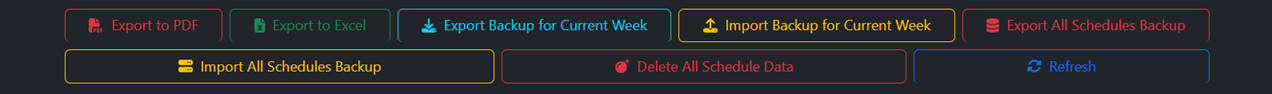 Export, Print and Backup Options