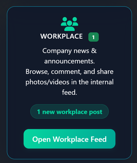 Opening the Workplace Feed