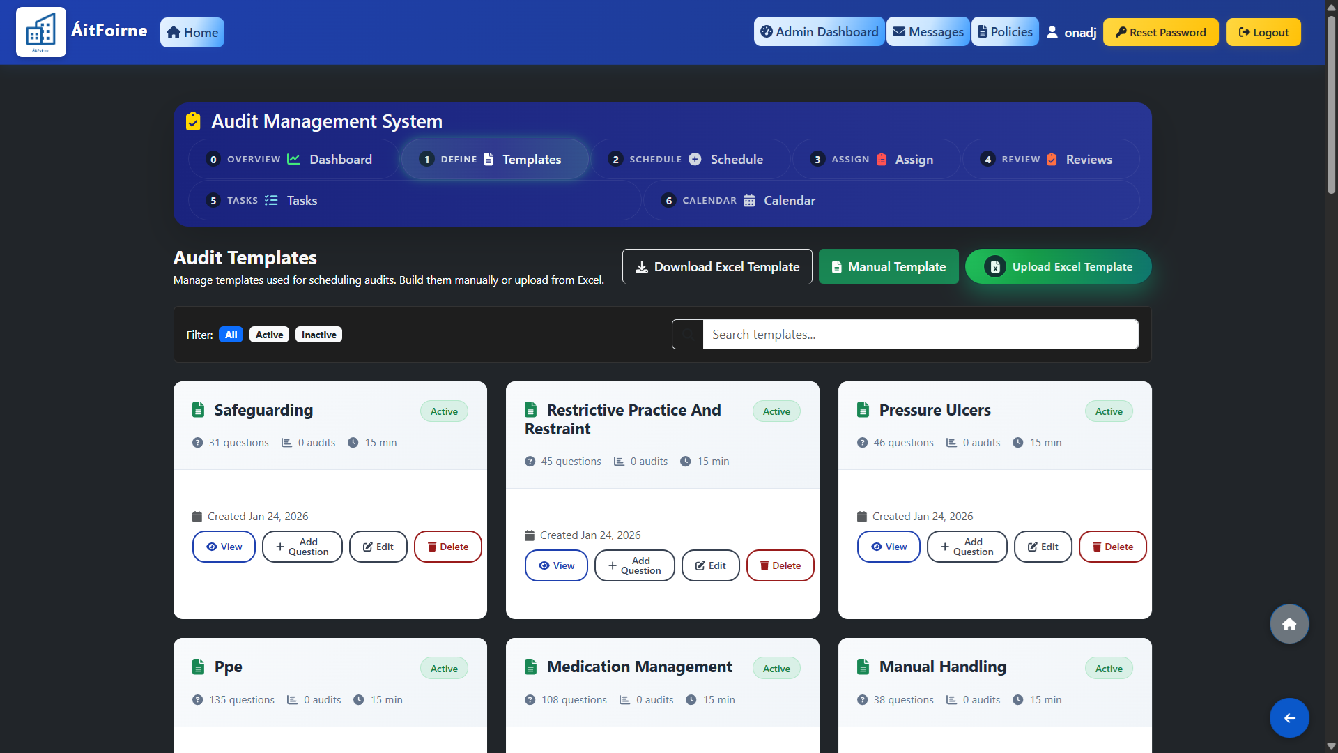 Dynamic Audit Builder