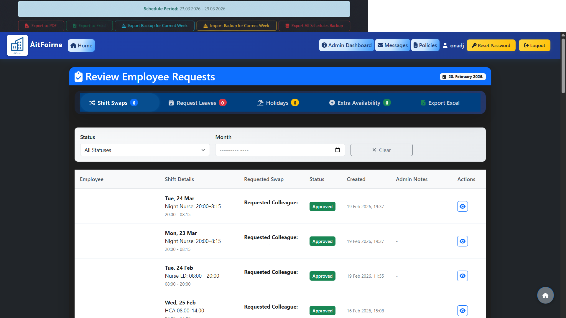 Auto-Update from Requests