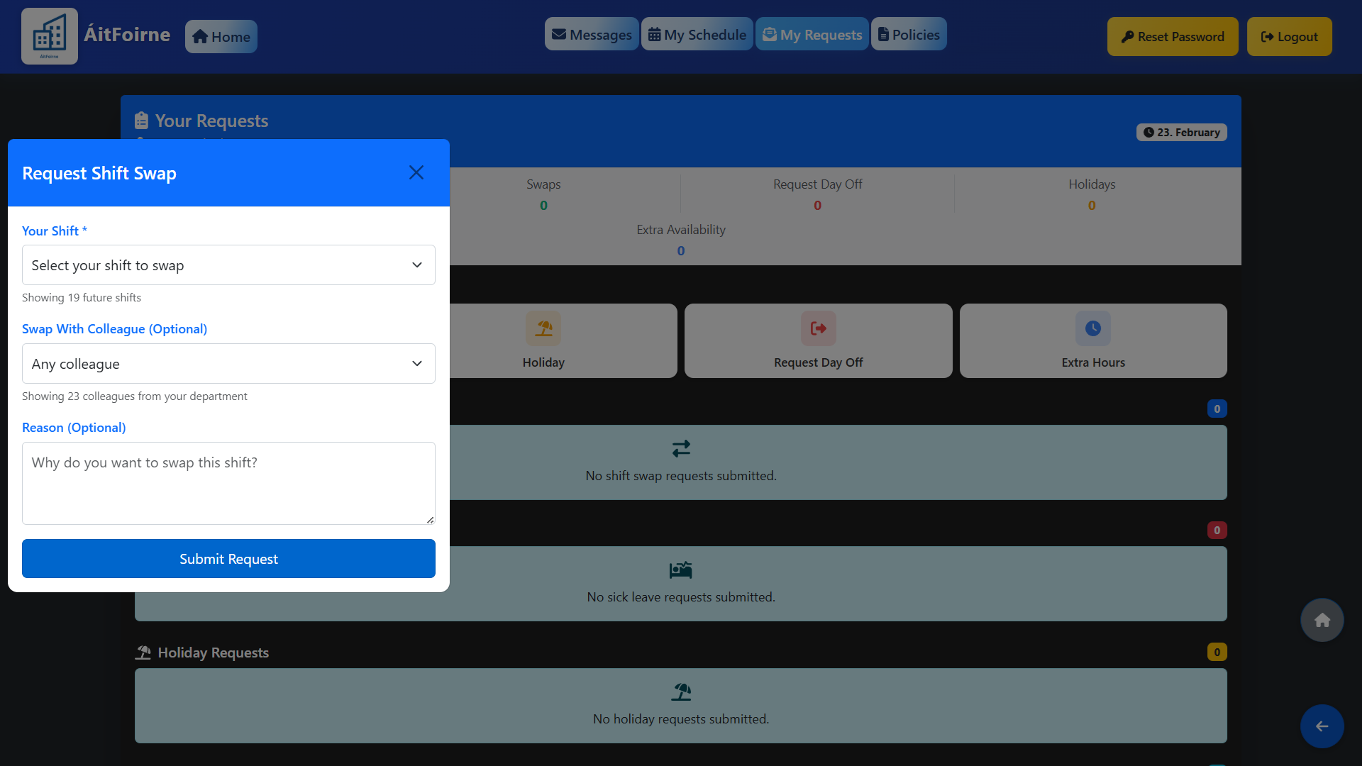 Shift Swap & Requests